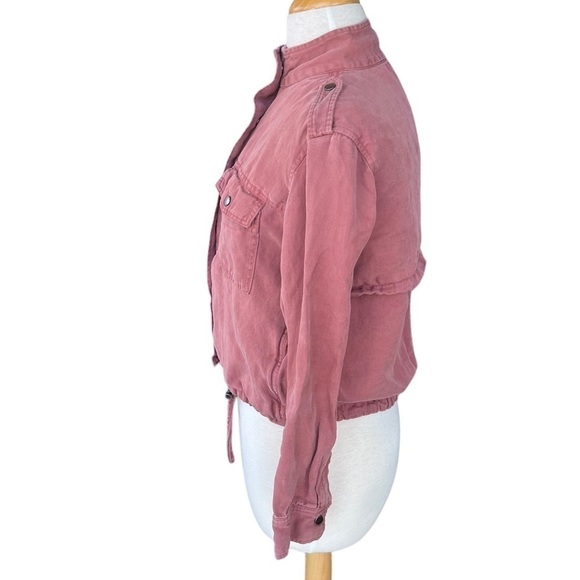 Rails Collins Lightweight Utility Jacket Size XXS Brick Color Zip Front Pockets - Picture 3 of 14